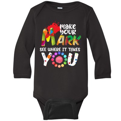 The Dot Day Make Your Mark See Where It Takes You Dot Baby Long Sleeve Bodysuit