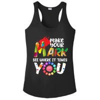 The Dot Day Make Your Mark See Where It Takes You Dot Ladies PosiCharge Competitor Racerback Tank