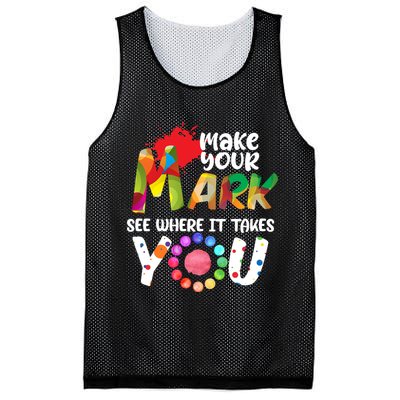 The Dot Day Make Your Mark See Where It Takes You Dot Mesh Reversible Basketball Jersey Tank