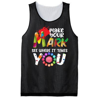 The Dot Day Make Your Mark See Where It Takes You Dot Mesh Reversible Basketball Jersey Tank