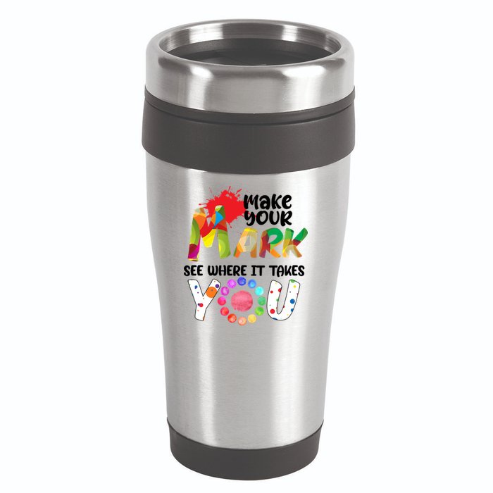 The Dot Day Make Your Mark See Where It Takes You Dot 16oz Travel Tumbler