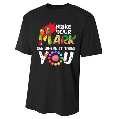 The Dot Day Make Your Mark See Where It Takes You Dot Performance Sprint T-Shirt