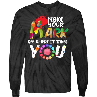 The Dot Day Make Your Mark See Where It Takes You Dot Tie-Dye Long Sleeve Shirt