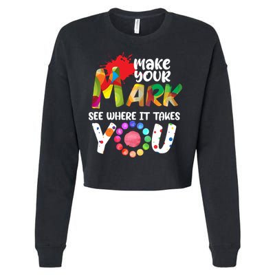 The Dot Day Make Your Mark See Where It Takes You Dot Cropped Pullover Crew