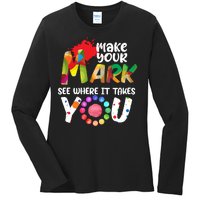 The Dot Day Make Your Mark See Where It Takes You Dot Ladies Long Sleeve Shirt