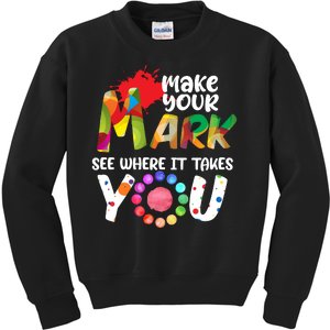 The Dot Day Make Your Mark See Where It Takes You Dot Kids Sweatshirt