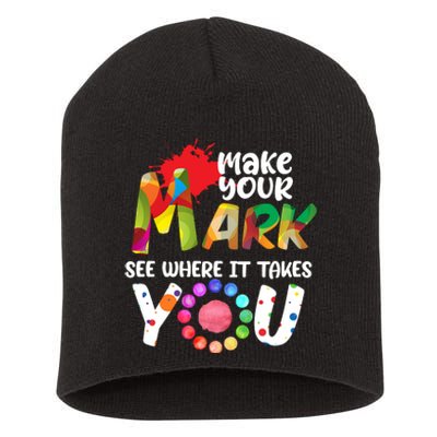 The Dot Day Make Your Mark See Where It Takes You Dot Short Acrylic Beanie