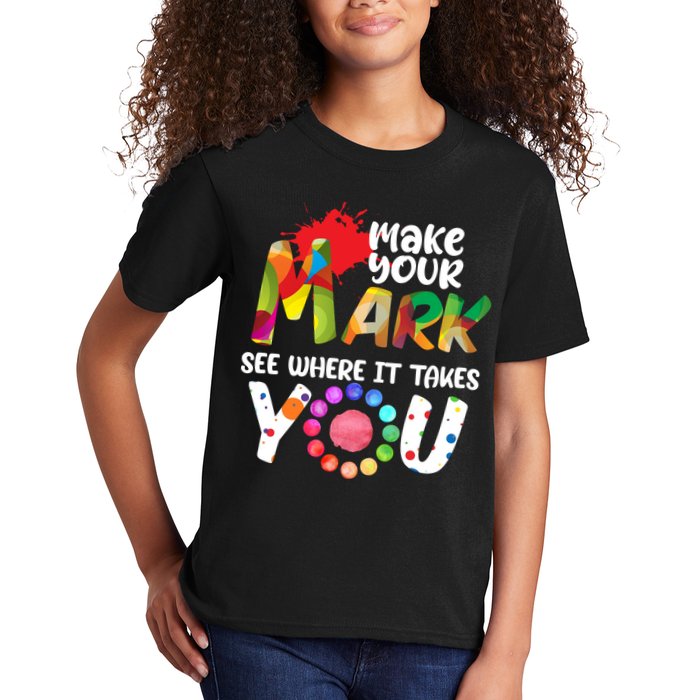 The Dot Day Make Your Mark See Where It Takes You Dot Kids T-Shirt