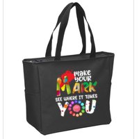 The Dot Day Make Your Mark See Where It Takes You Dot Zip Tote Bag