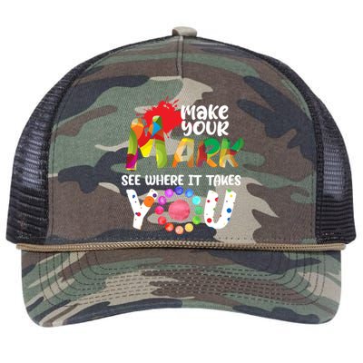 The Dot Day Make Your Mark See Where It Takes You Dot Retro Rope Trucker Hat Cap