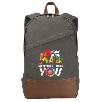 The Dot Day Make Your Mark See Where It Takes You Dot Cotton Canvas Backpack