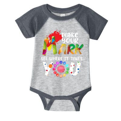 The Dot Day Make Your Mark See Where It Takes You Dot Infant Baby Jersey Bodysuit