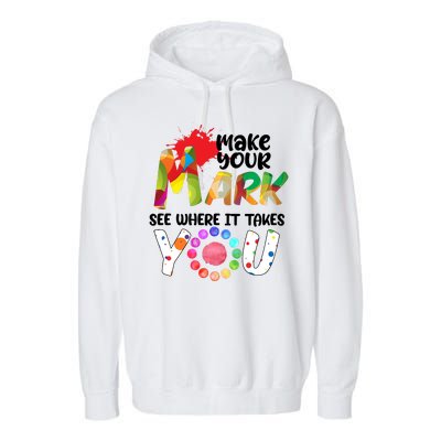 The Dot Day Make Your Mark See Where It Takes You Dot Garment-Dyed Fleece Hoodie