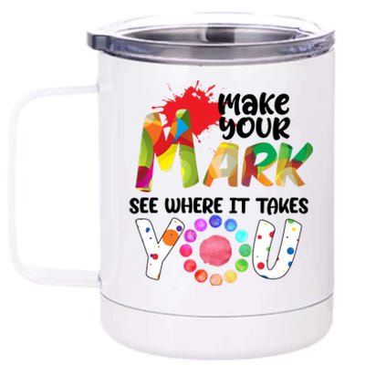 The Dot Day Make Your Mark See Where It Takes You Dot 12 oz Stainless Steel Tumbler Cup