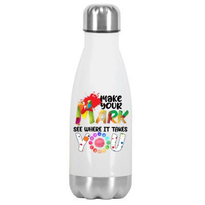 The Dot Day Make Your Mark See Where It Takes You Dot Stainless Steel Insulated Water Bottle