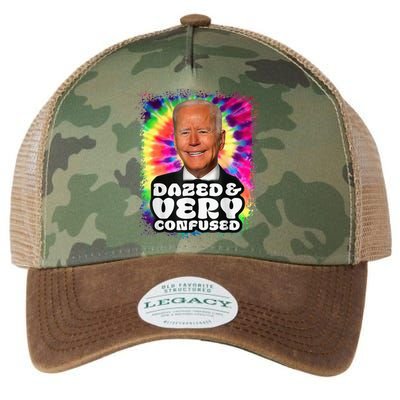 Tie dye Dazed And Very Confused Biden Legacy Tie Dye Trucker Hat