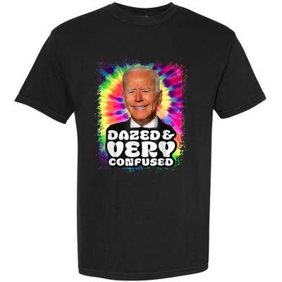 Tie dye Dazed And Very Confused Biden Garment-Dyed Heavyweight T-Shirt