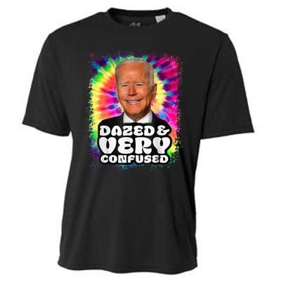 Tie dye Dazed And Very Confused Biden Cooling Performance Crew T-Shirt