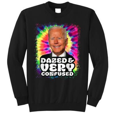 Tie dye Dazed And Very Confused Biden Sweatshirt