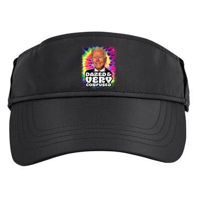 Tie dye Dazed And Very Confused Biden Adult Drive Performance Visor