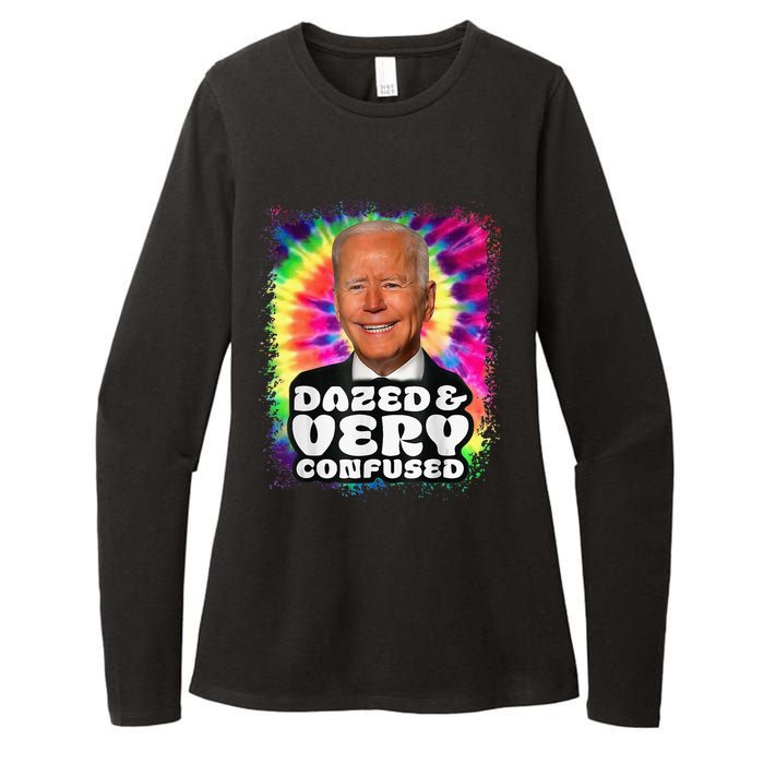 Tie dye Dazed And Very Confused Biden Womens CVC Long Sleeve Shirt