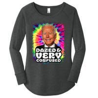 Tie dye Dazed And Very Confused Biden Women's Perfect Tri Tunic Long Sleeve Shirt