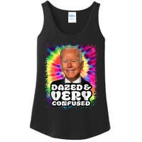 Tie dye Dazed And Very Confused Biden Ladies Essential Tank