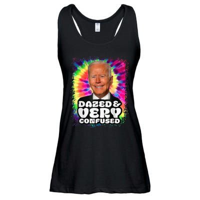 Tie dye Dazed And Very Confused Biden Ladies Essential Flowy Tank