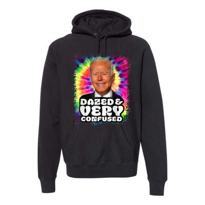 Tie dye Dazed And Very Confused Biden Premium Hoodie