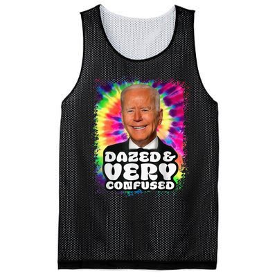 Tie dye Dazed And Very Confused Biden Mesh Reversible Basketball Jersey Tank