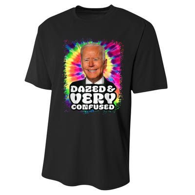 Tie dye Dazed And Very Confused Biden Performance Sprint T-Shirt