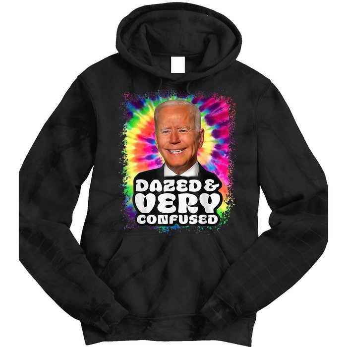 Tie dye Dazed And Very Confused Biden Tie Dye Hoodie