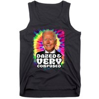 Tie dye Dazed And Very Confused Biden Tank Top