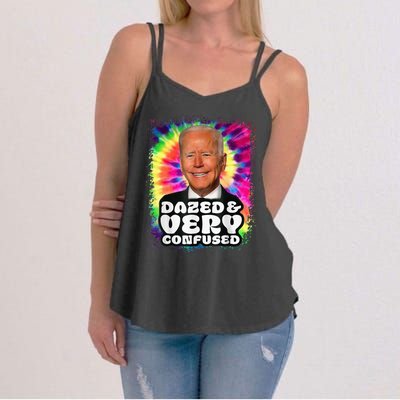 Tie dye Dazed And Very Confused Biden Women's Strappy Tank