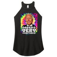 Tie dye Dazed And Very Confused Biden Women's Perfect Tri Rocker Tank