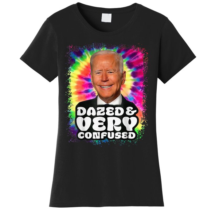 Tie dye Dazed And Very Confused Biden Women's T-Shirt