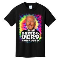 Tie dye Dazed And Very Confused Biden Kids T-Shirt