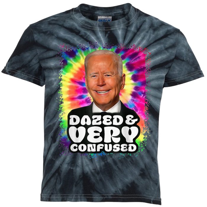 Tie dye Dazed And Very Confused Biden Kids Tie-Dye T-Shirt