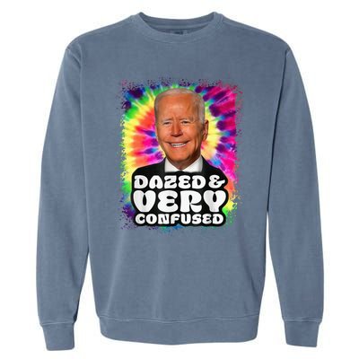 Tie dye Dazed And Very Confused Biden Garment-Dyed Sweatshirt