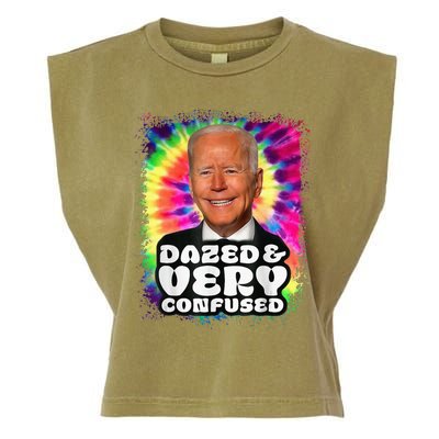 Tie dye Dazed And Very Confused Biden Garment-Dyed Women's Muscle Tee