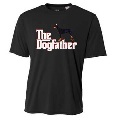 The DogFather Doberman Pinscher Dog Father Cooling Performance Crew T-Shirt