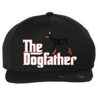 The DogFather Doberman Pinscher Dog Father Wool Snapback Cap