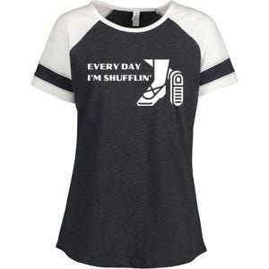 Tap Dance Every Day I'm Shufflin' Gift Enza Ladies Jersey Colorblock Tee