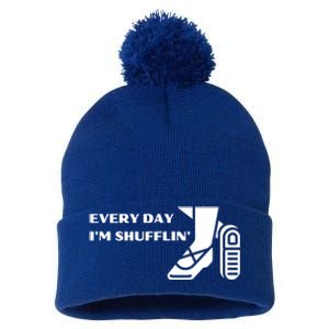 Tap Dance Every Day I'm Shufflin' Gift Pom Pom 12in Knit Beanie