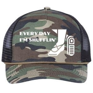 Tap Dance Every Day I'm Shufflin' Gift Retro Rope Trucker Hat Cap