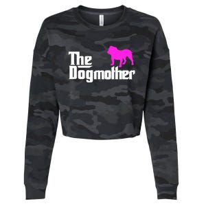 The Dogmotherdog English British Bulldogmothers Day Cute Great Gift Cropped Pullover Crew