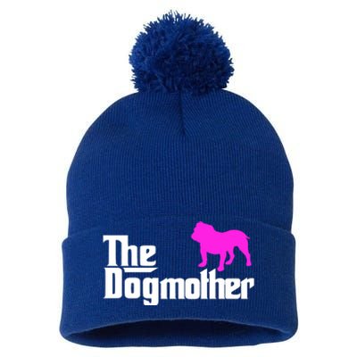 The Dogmotherdog English British Bulldogmothers Day Cute Great Gift Pom Pom 12in Knit Beanie