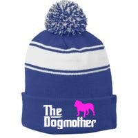 The Dogmotherdog English British Bulldogmothers Day Cute Great Gift Stripe Pom Pom Beanie