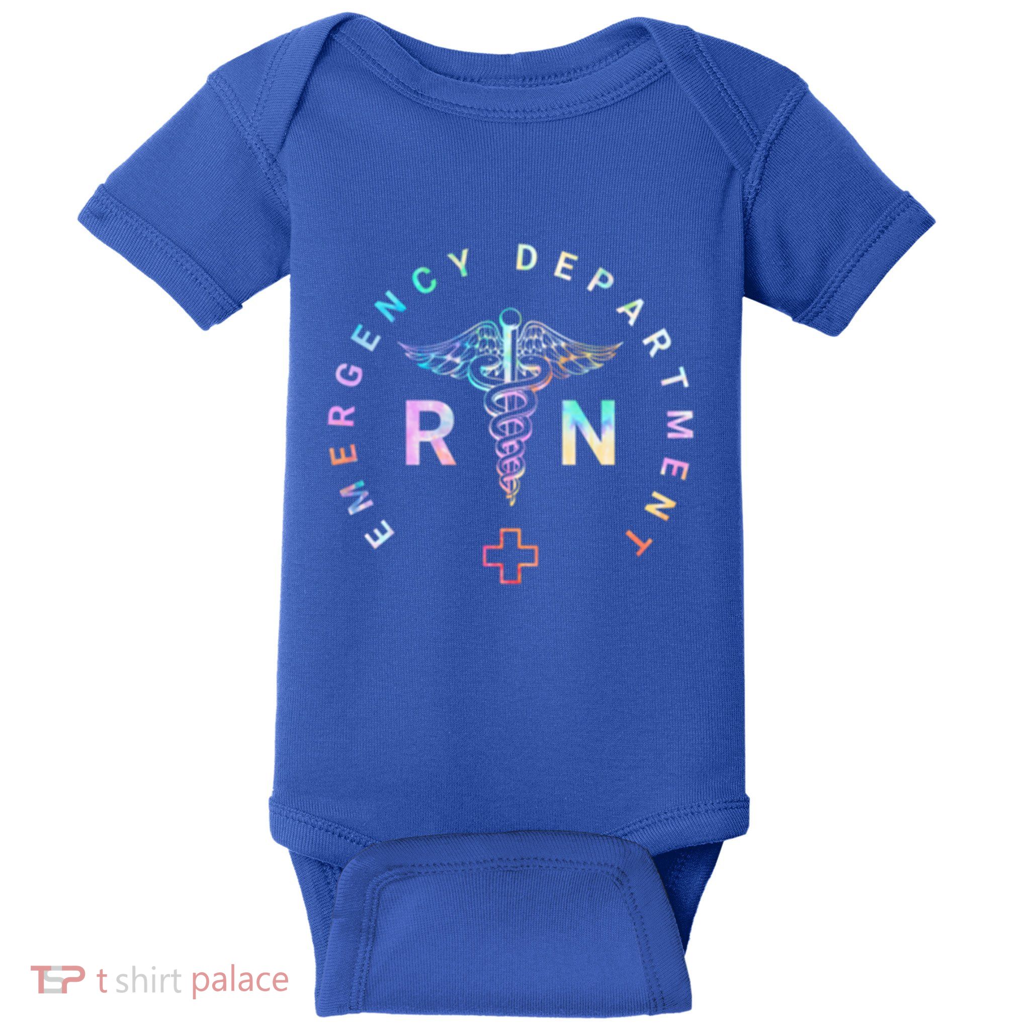Tie Dye Emergency Departt Rn Gift Registered Nurse Gift Baby Bodysuit
