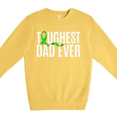 Toughest Dad Ever Muscular Dystrophy Awareness Premium Crewneck Sweatshirt